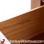 United Tiki Brutalist Mid Century Walnut Gentleman’s Chest Highboy Dresser