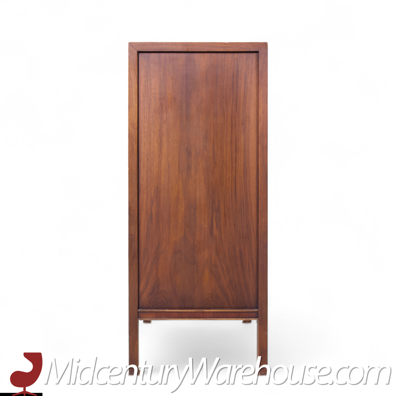 United Tiki Brutalist Mid Century Walnut Gentleman’s Chest Highboy Dresser