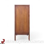 United Tiki Brutalist Mid Century Walnut Gentleman’s Chest Highboy Dresser