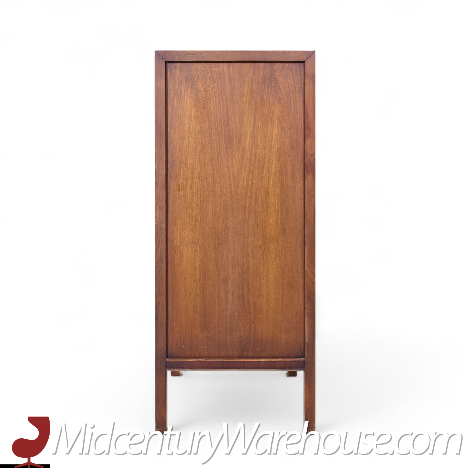 United Tiki Brutalist Mid Century Walnut Gentleman’s Chest Highboy Dresser