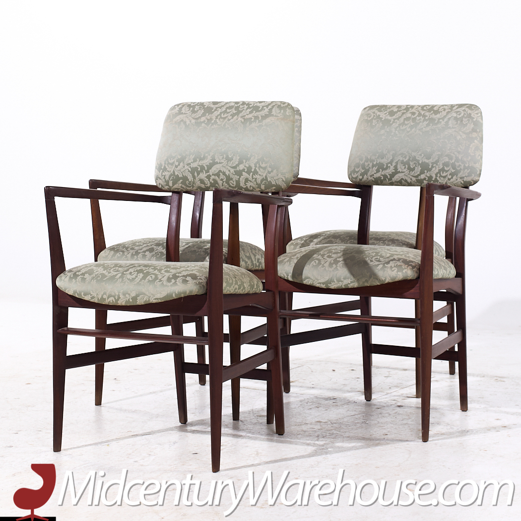Vittorio Dassi Mid Century Italian Teak Dining Chairs - Set of 4