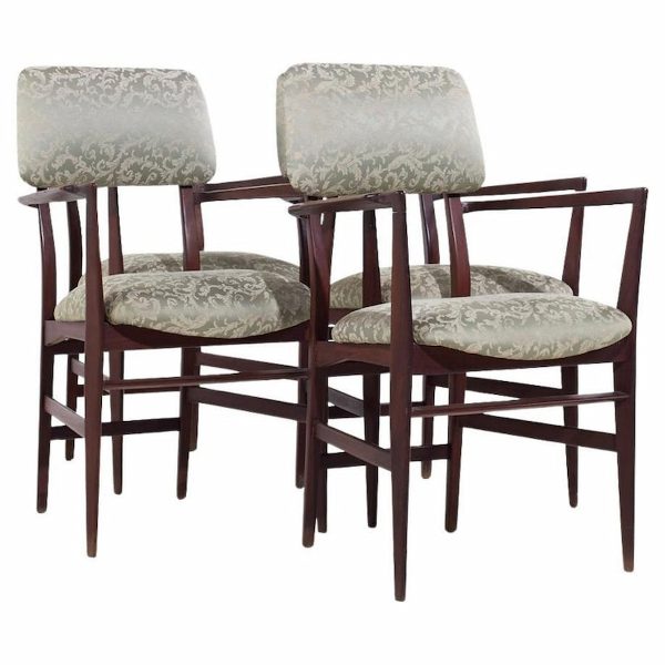 Vittorio Dassi Mid Century Italian Teak Dining Chairs - Set of 4
