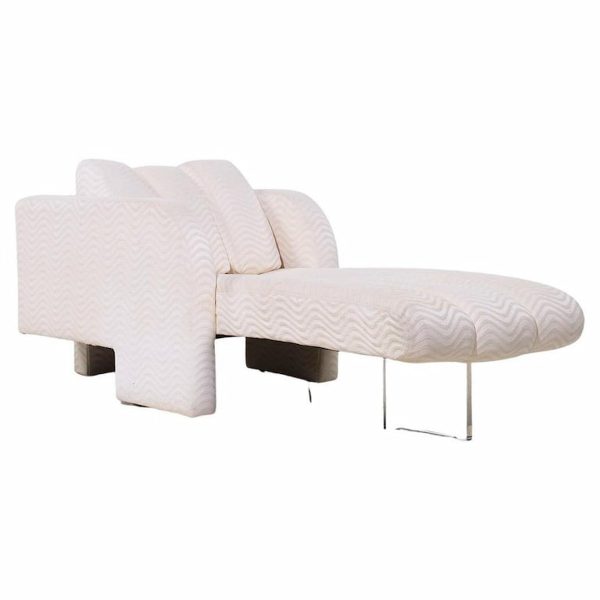 Vladimir Kagan Model 7530 Deco Chaise Lounge Chair