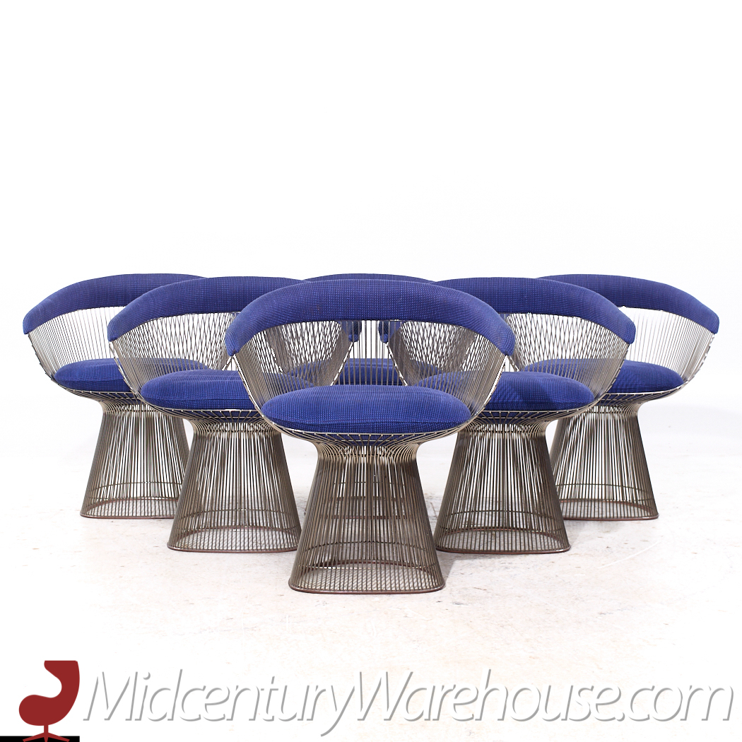Warren Platner for Knoll Mid Century Dining Chairs - Set of 6