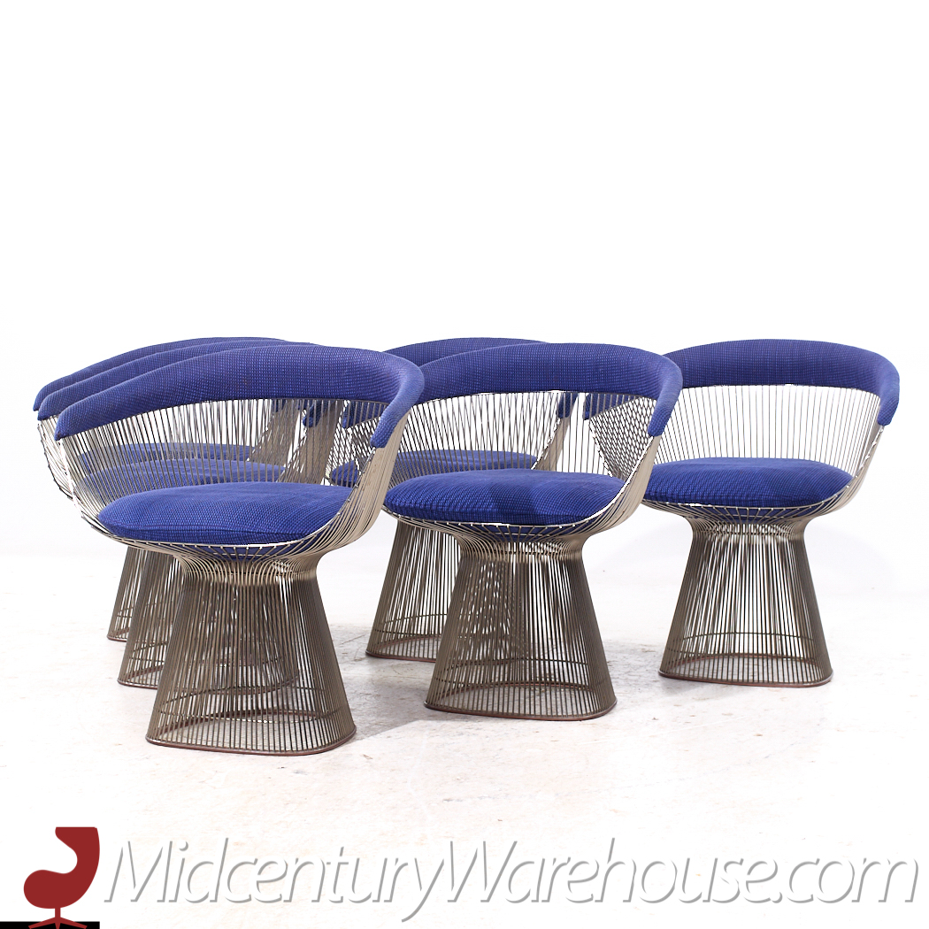Warren Platner for Knoll Mid Century Dining Chairs - Set of 6