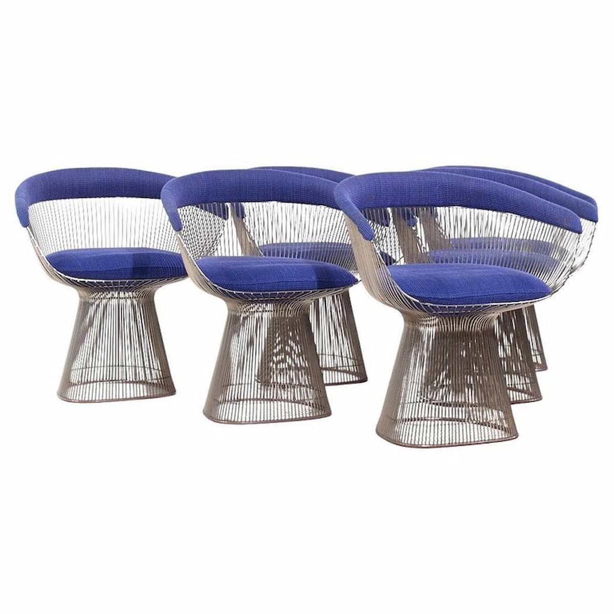 Warren Platner for Knoll Mid Century Dining Chairs - Set of 6