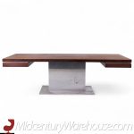 Warren Platner for Lehigh Leopold Mid Century Rosewood and Chrome Executive Desk Desk | Mid Century Modern Furniture - Mid Century Furniture Chicago Warren Platner for Lehigh Leopold Mid Century Rosewood and Chrome Executive Desk Desk