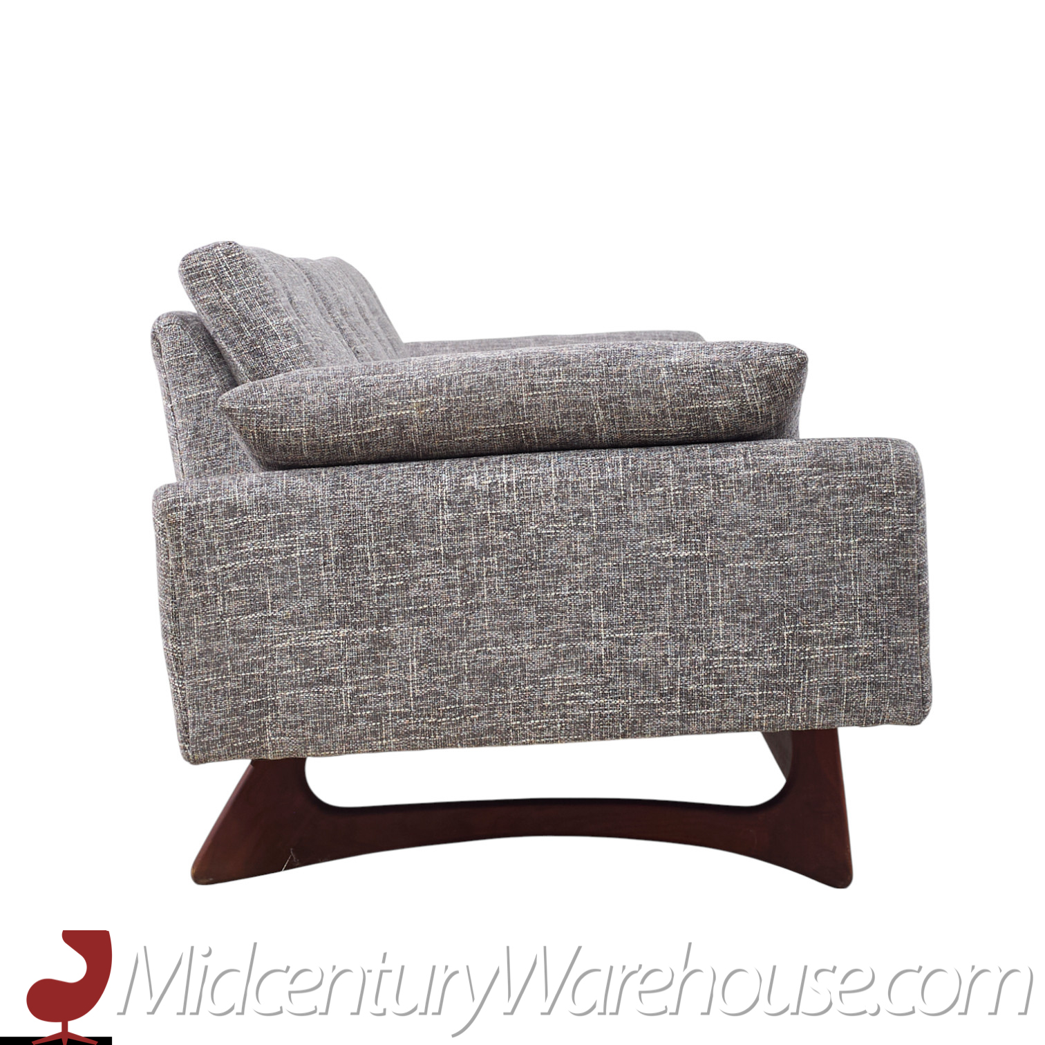 Adrian Pearsall for Craft Associates Mid Century Walnut Gondola Sofa