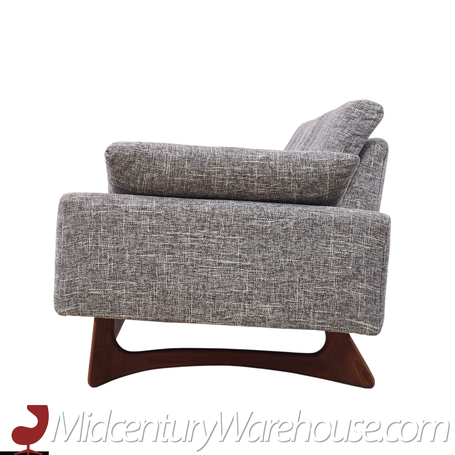 Adrian Pearsall for Craft Associates Mid Century Walnut Gondola Sofa