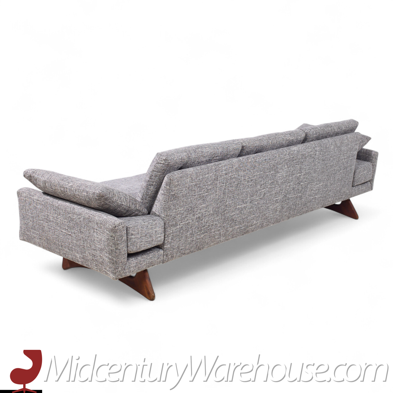 Adrian Pearsall for Craft Associates Mid Century Walnut Gondola Sofa