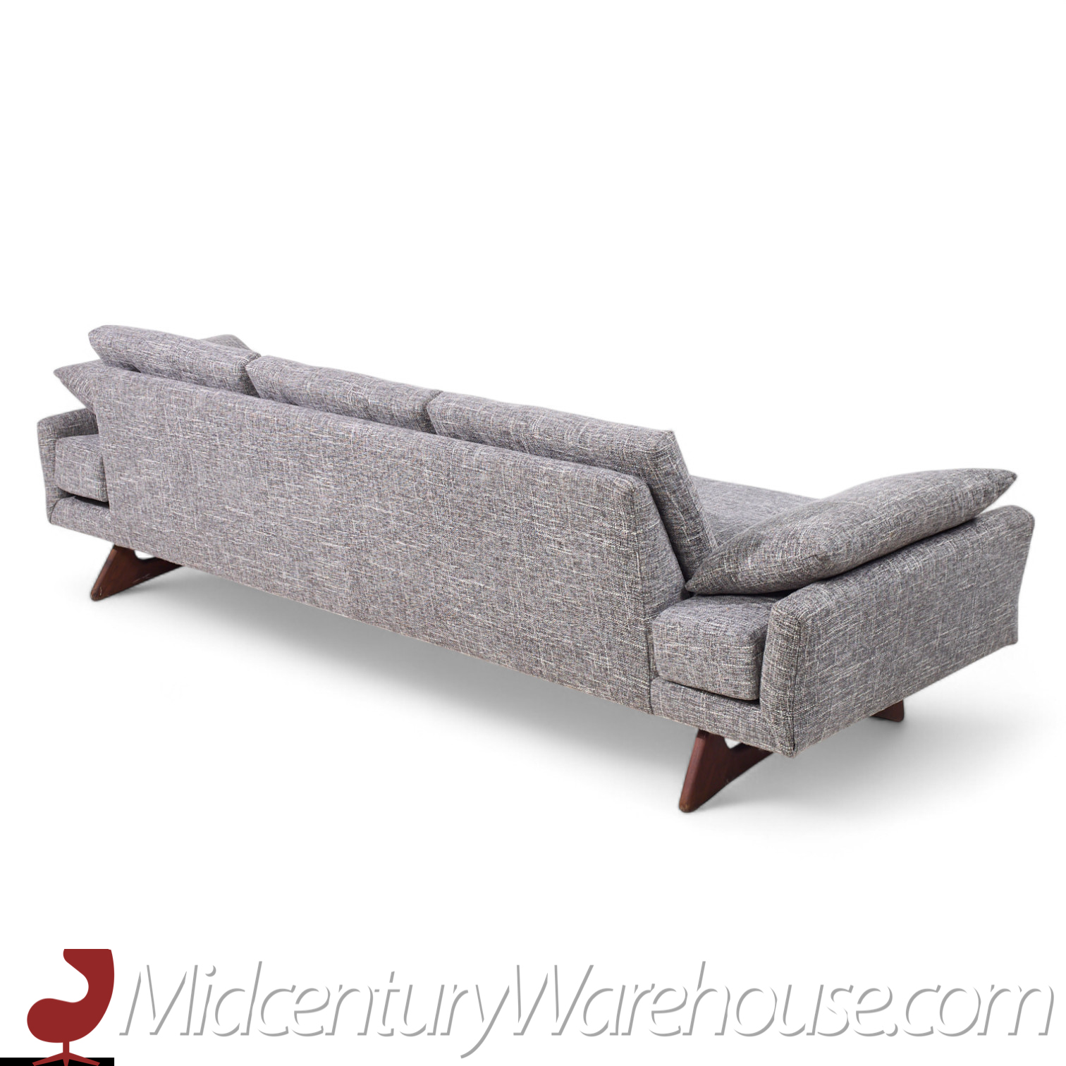 Adrian Pearsall for Craft Associates Mid Century Walnut Gondola Sofa