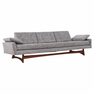 Adrian Pearsall for Craft Associates Mid Century Walnut Gondola Sofa