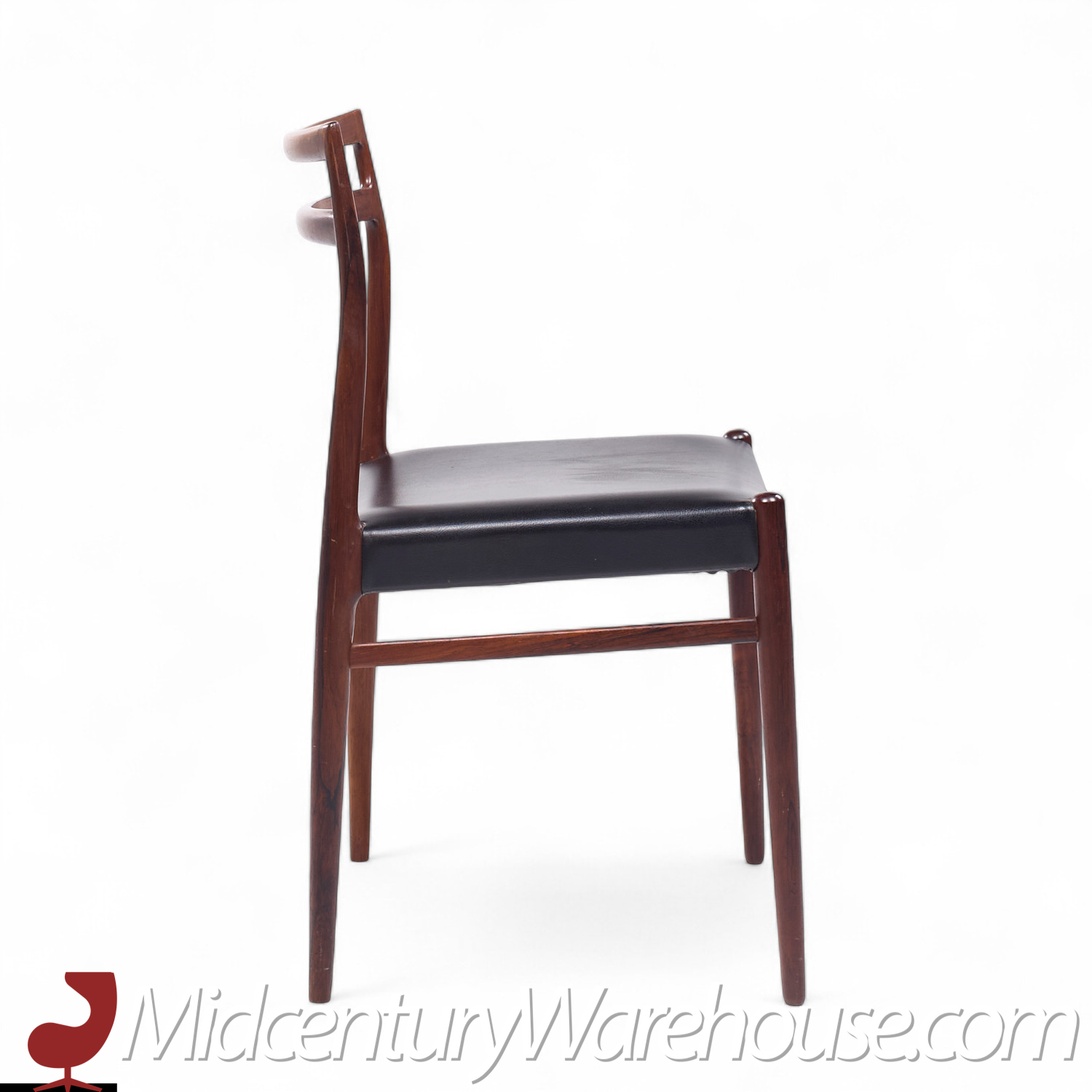 Alf Aarseth for Gustav Bahus Mid Century Rosewood Dining Chairs - Pair