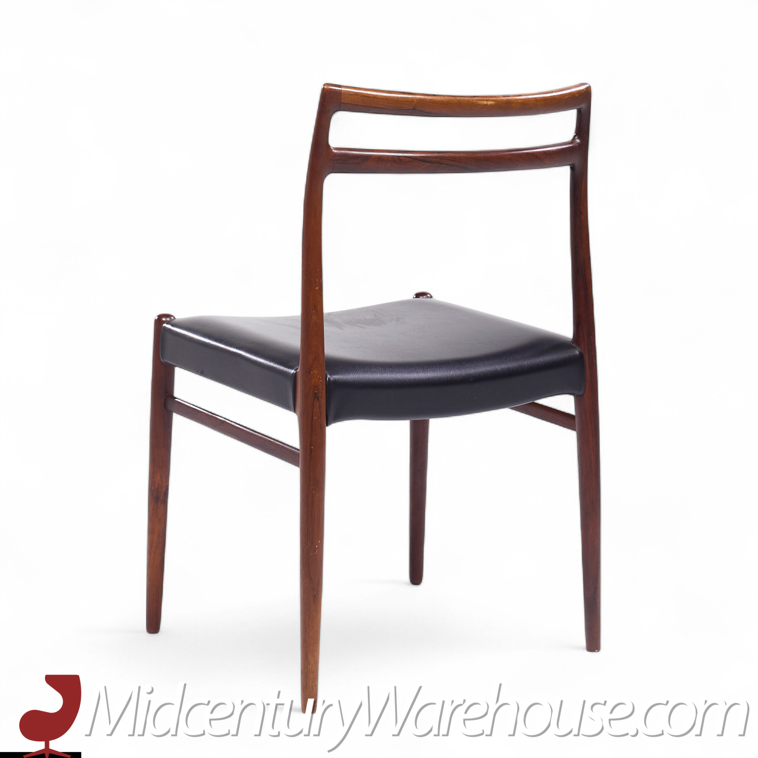 Alf Aarseth for Gustav Bahus Mid Century Rosewood Dining Chairs - Pair