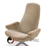 Alf Svensson for Dux Mid Century Swedish Contourette Roto Swivel Lounge Chairs - Pair | Mid Century Modern Furniture - Mid Century Furniture Chicago Alf Svensson for Dux Mid Century Swedish Contourette Roto Swivel Lounge Chairs - Pair