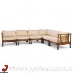 Baker Mcguire Mid Century Rattan Sectional Sofa | Mid Century Modern Furniture - Mid Century Furniture Chicago Baker Mcguire Mid Century Rattan Sectional Sofa