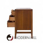 Broyhill Brasilia Mid Century Walnut Credenza and Hutch | Mid Century Modern Furniture - Mid Century Furniture Chicago Broyhill Brasilia Mid Century Walnut Credenza and Hutch
