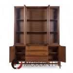 Broyhill Brasilia Mid Century Walnut Credenza and Hutch | Mid Century Modern Furniture - Mid Century Furniture Chicago Broyhill Brasilia Mid Century Walnut Credenza and Hutch
