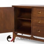 Broyhill Brasilia Mid Century Walnut Credenza and Hutch | Mid Century Modern Furniture - Mid Century Furniture Chicago Broyhill Brasilia Mid Century Walnut Credenza and Hutch