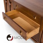 Broyhill Brasilia Mid Century Walnut Credenza and Hutch | Mid Century Modern Furniture - Mid Century Furniture Chicago Broyhill Brasilia Mid Century Walnut Credenza and Hutch
