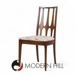 Broyhill Brasilia Mid Century Walnut Dining Chairs - Set of 6