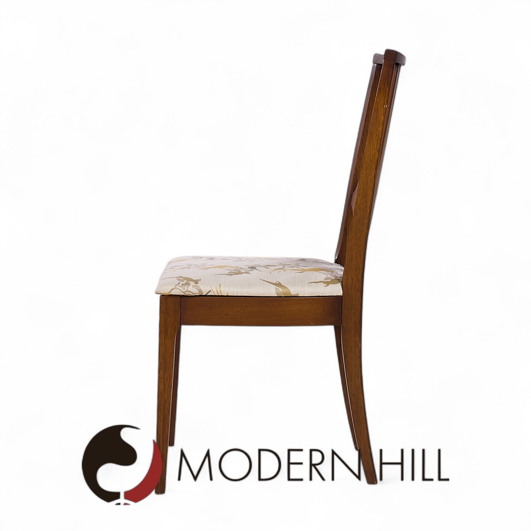 Broyhill Brasilia Mid Century Walnut Dining Chairs - Set of 6
