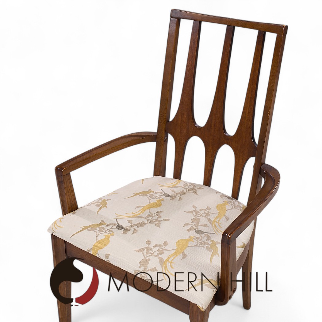 Broyhill Brasilia Mid Century Walnut Dining Chairs - Set of 6