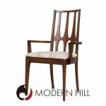 Broyhill Brasilia Mid Century Walnut Dining Chairs - Set of 6