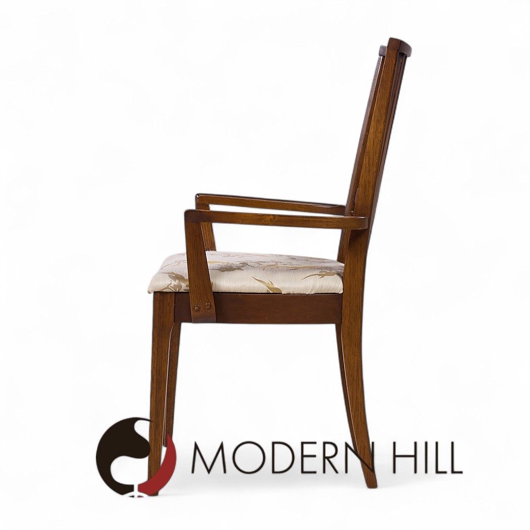 Broyhill Brasilia Mid Century Walnut Dining Chairs - Set of 6