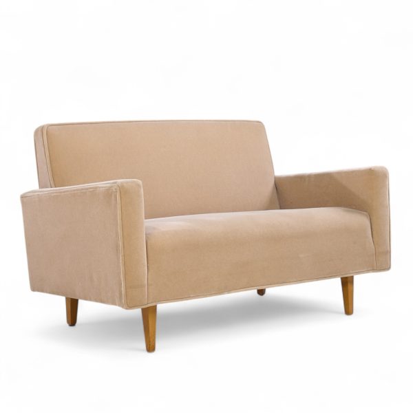 early florence knoll mid century mohair settee sofa