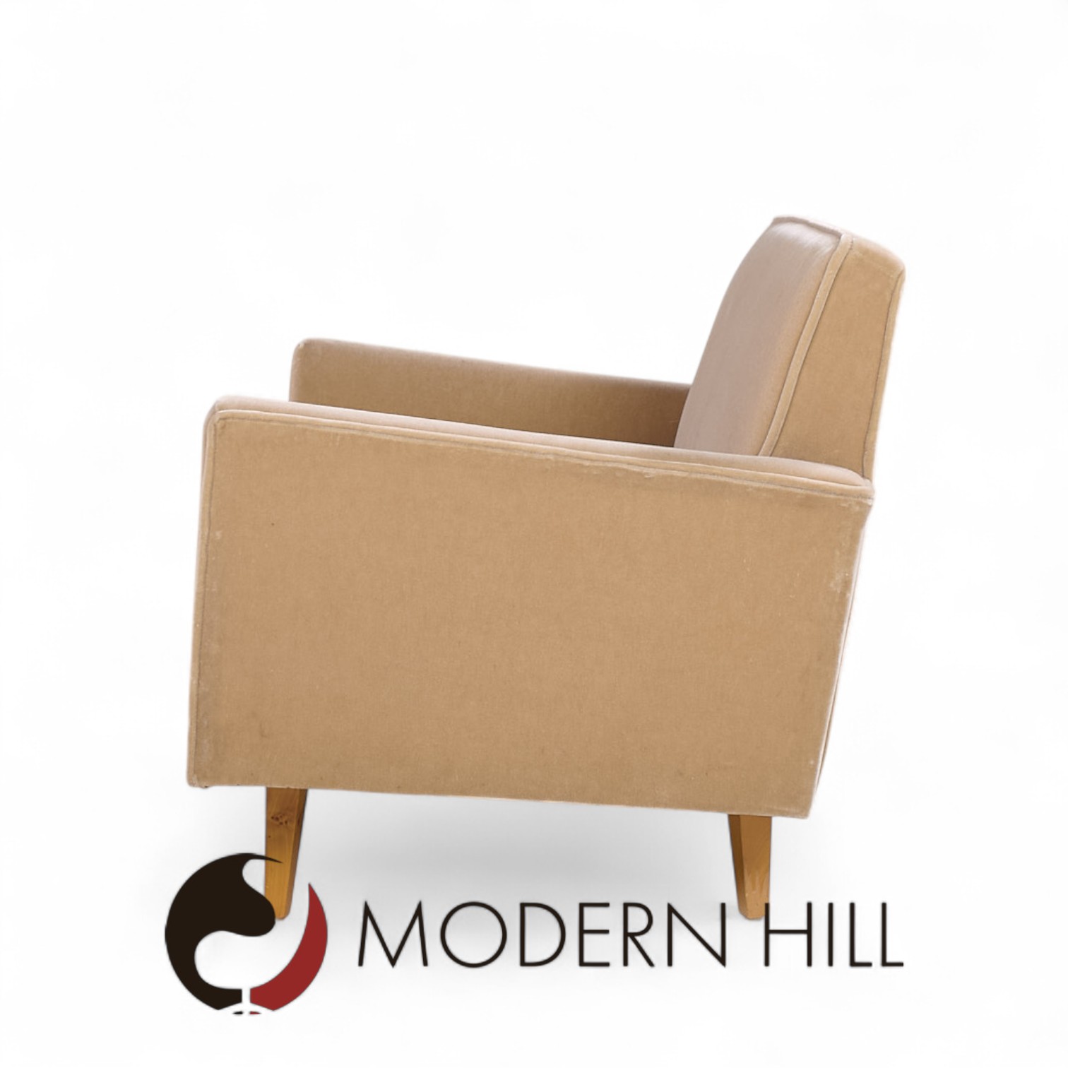Early Florence Knoll Mid Century Mohair Settee Sofa