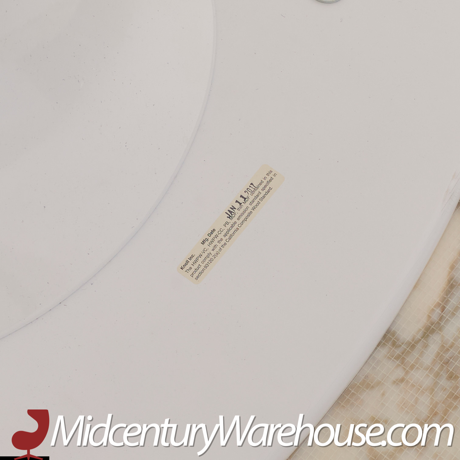 Eero Saarinen for Knoll Mid Century 96-inch Oval Marble Tulip Dining Table