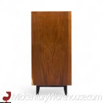 George Nelson for Herman Miller Mid Century Basic Cabinet Series Walnut Two Door Cabinet - Pair