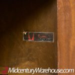 George Nelson for Herman Miller Mid Century Basic Cabinet Series Walnut Two Door Cabinet - Pair