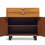 George Nelson for Herman Miller Mid Century Basic Series Walnut Bar Cabinet