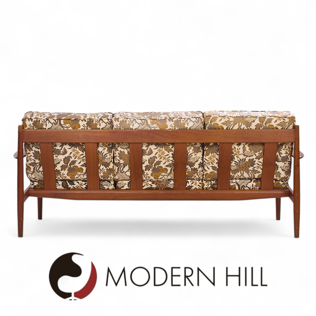 Grete Jalk for France and Son Mid Century Danish Teak Sofa
