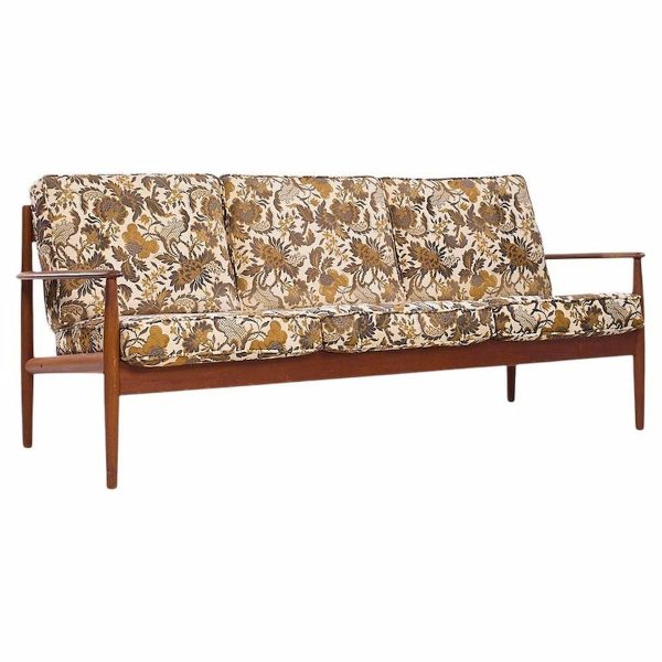 grete jalk for france and son mid century danish teak sofa
