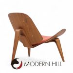 Hans Wegner for Carl Hansen Ch07 Mid Century Walnut Shell Chairs - Pair