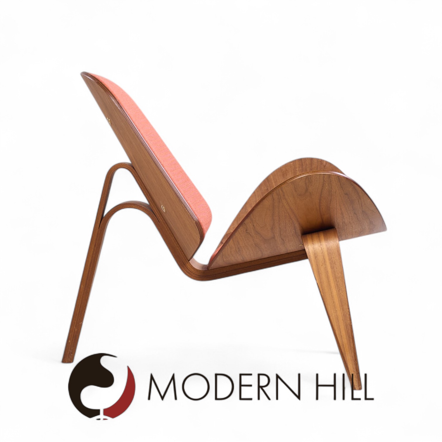 Hans Wegner for Carl Hansen Ch07 Mid Century Walnut Shell Chairs - Pair
