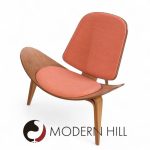 Hans Wegner for Carl Hansen Ch07 Mid Century Walnut Shell Chairs - Pair