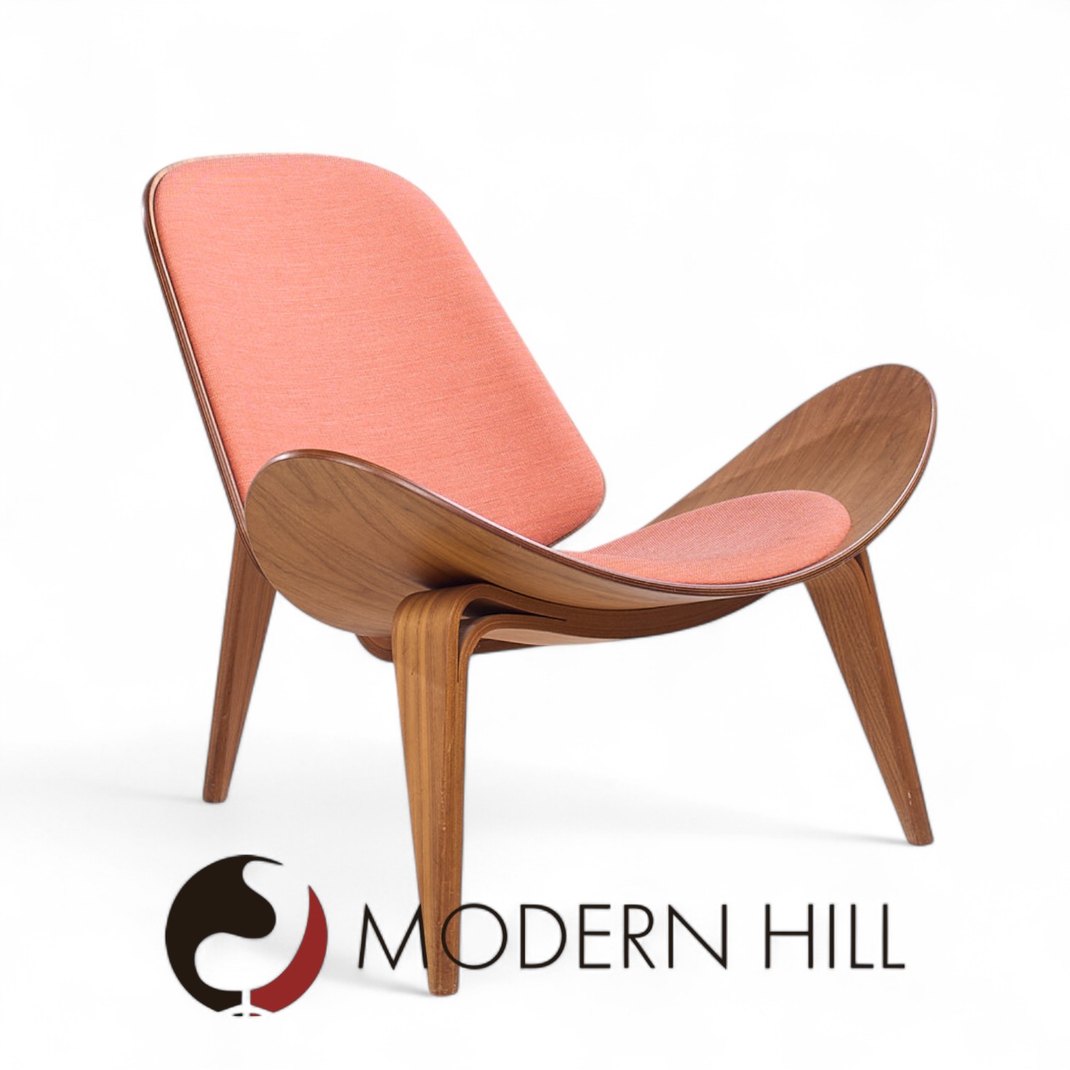 Hans Wegner for Carl Hansen Ch07 Mid Century Walnut Shell Chairs - Pair