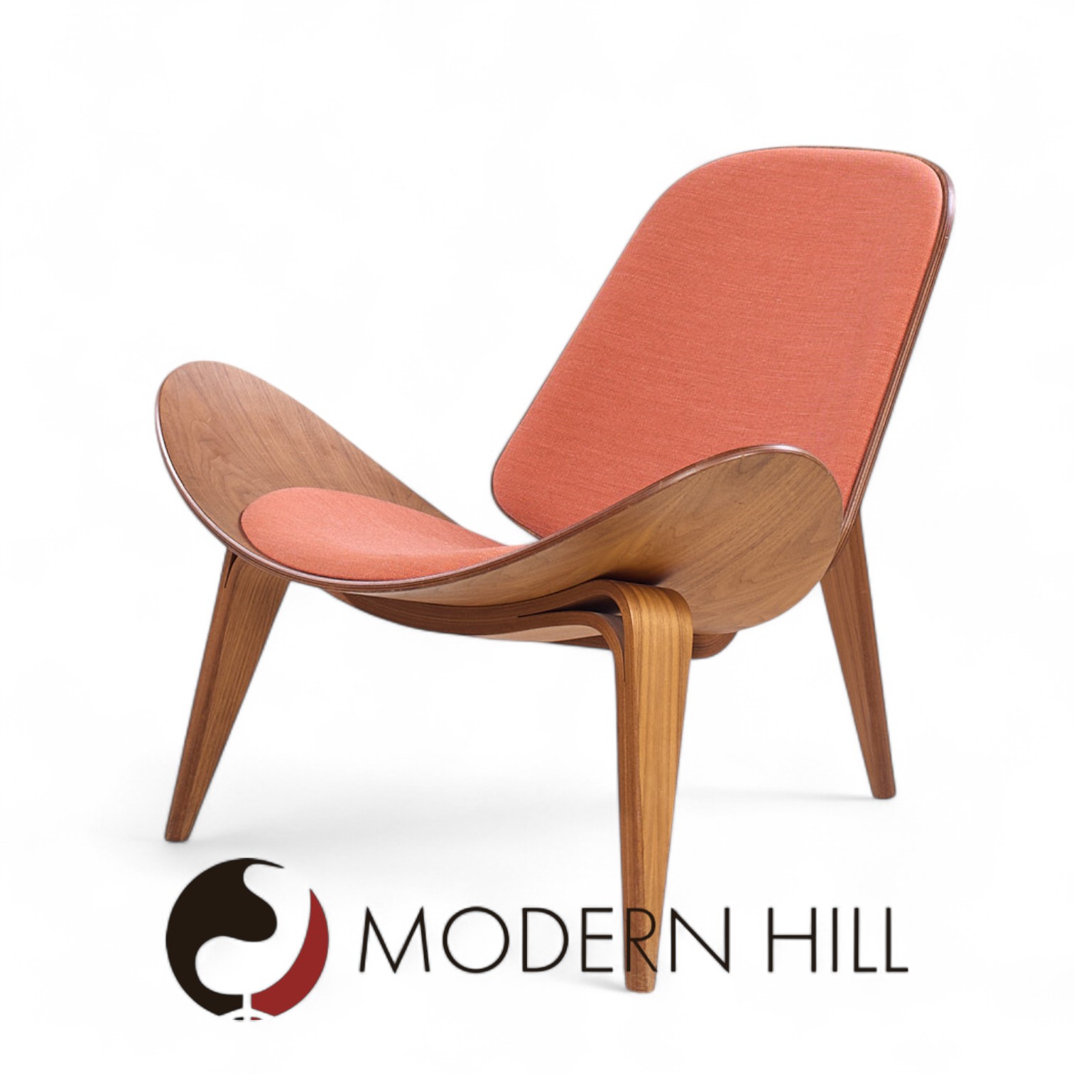 Hans Wegner for Carl Hansen Ch07 Mid Century Walnut Shell Chairs - Pair