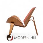 Hans Wegner for Carl Hansen Ch07 Mid Century Walnut Shell Chairs - Pair