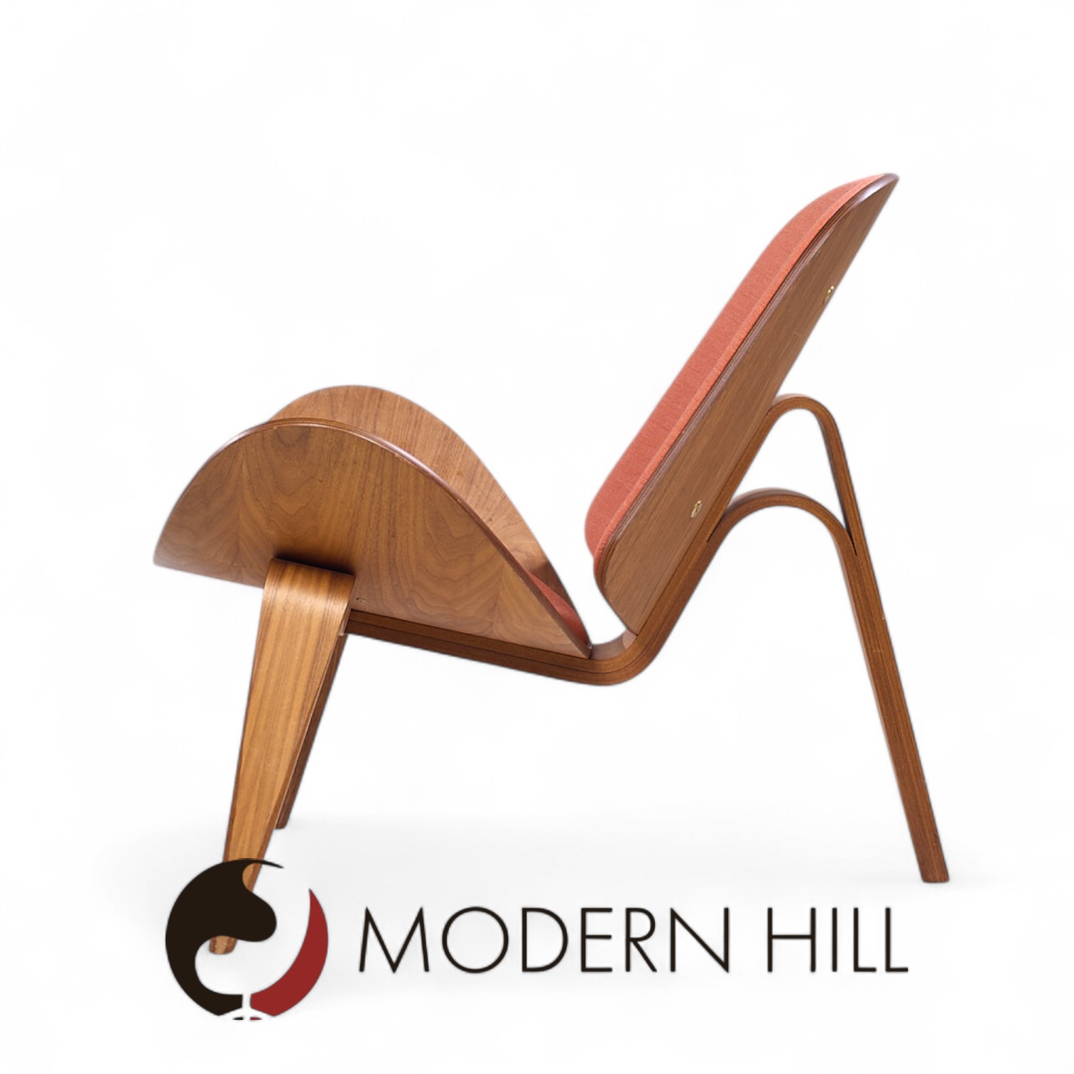 Hans Wegner for Carl Hansen Ch07 Mid Century Walnut Shell Chairs - Pair