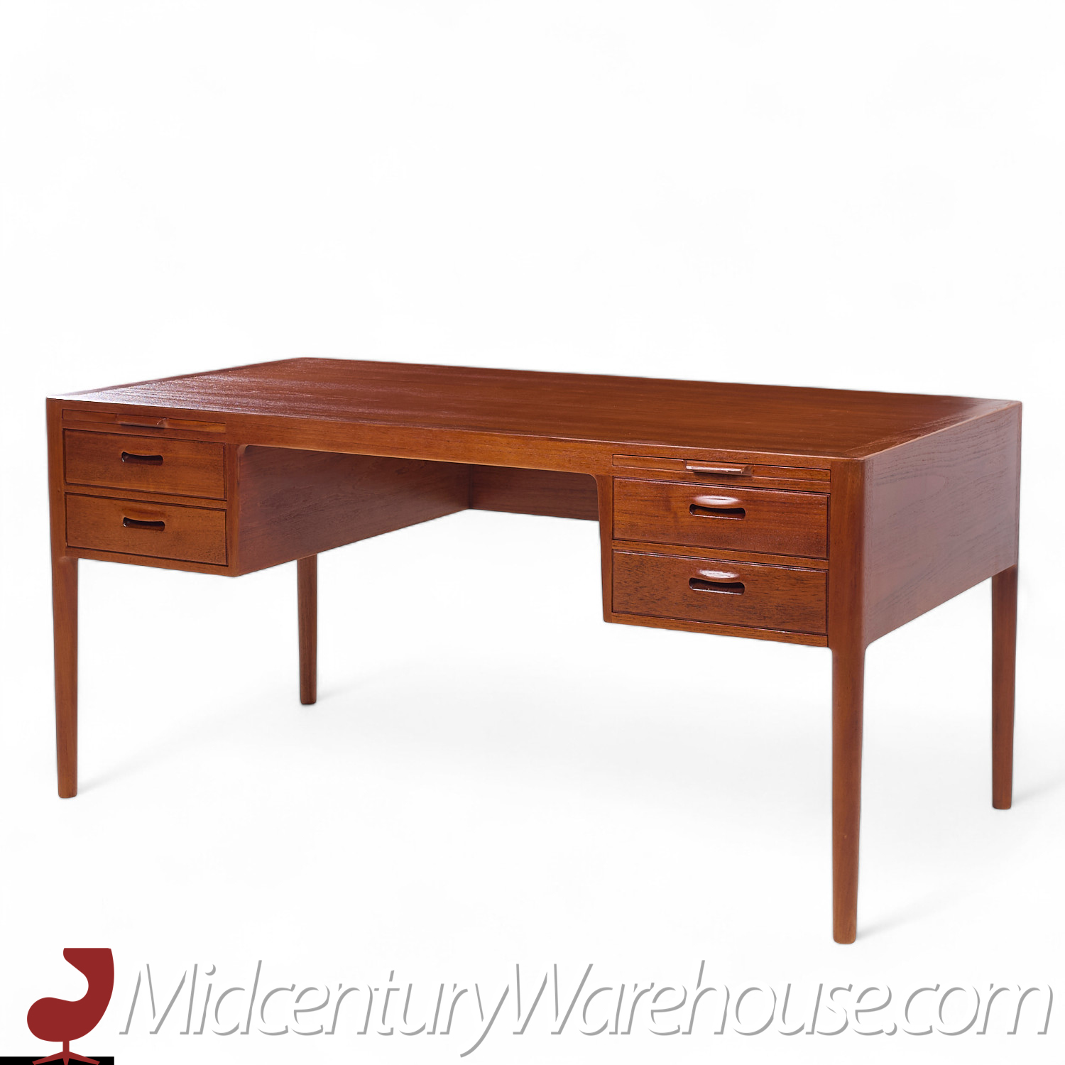 Hans Wegner for Johannes Hansen Model 573 Mid Century Danish Teak Desk