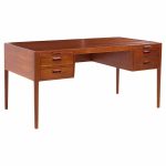 Hans Wegner for Johannes Hansen Model 573 Mid Century Danish Teak Desk