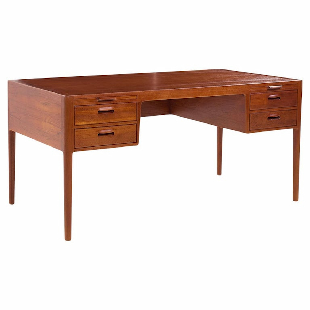 Hans Wegner for Johannes Hansen Model 573 Mid Century Danish Teak Desk