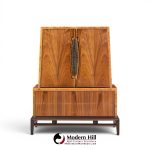 helen hobey baker mid century walnut highboy dresser