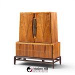 helen hobey baker mid century walnut highboy dresser