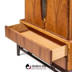 helen hobey baker mid century walnut highboy dresser